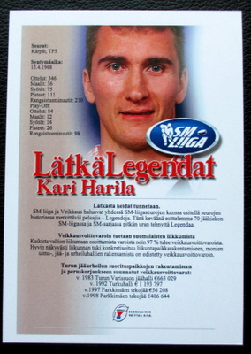 Kari Harila TPS Lätkälegendat