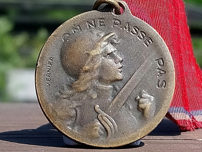 Vedunin taistelusta mitali 1916,  WW1. Halkaisija - 30 mm.