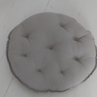 Pyöreä istuintyyny beige 38 cm - pikkukuva 1