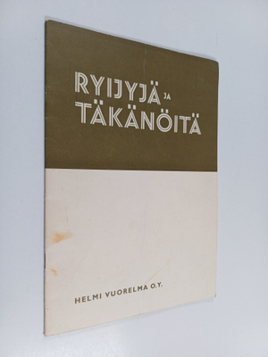 Ryijyjä ja täkänöitä