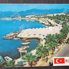    MARMARIS - TURKEY + postimerkki kortissa, kulkenut postik - pikkukuva 1