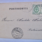 VANHA Postikortti Runeberg 1904 Jaakkima Asema Leima - pikkukuva 2