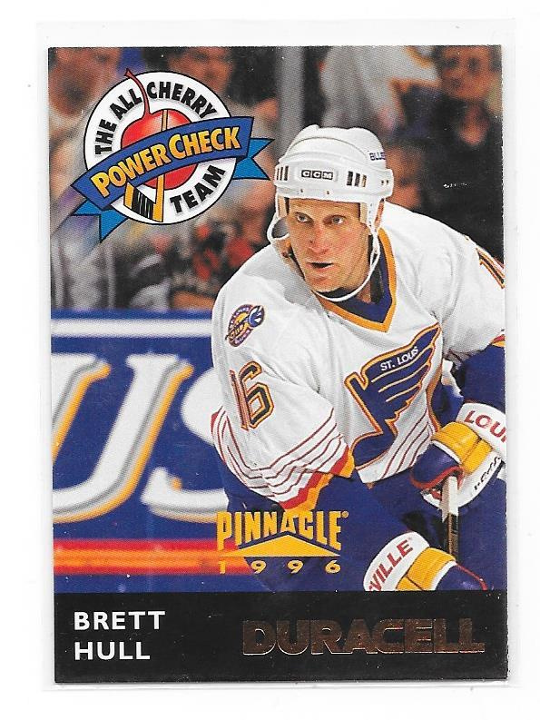 1996 Duracell Cherry Picks #5 Brett Hull  St Louis Blues