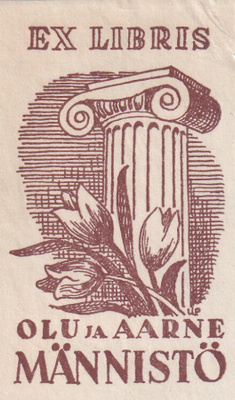 Ex Libris, Olu ja Aarne Männistö ,  b686