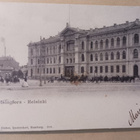 Helsinki, Ateneum, vossikoita, hevosia torilla, 1900-l. alku - pikkukuva 1