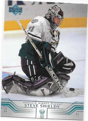2001-02 Upper Deck #233 Steve Shields Anaheim Ducks MV