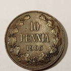 * 10 penniä * 1905 * Copper/Kupari * 1+ - pikkukuva 1