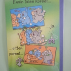 2-osainen korttI - ENSIN TULEE KOREET ... - pikkukuva 1