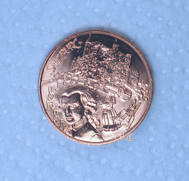 2014 ITÄVALTA 10€ Erikoisraha  SALZBURG