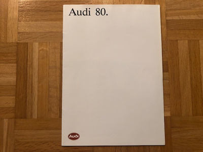 Esite Audi 80 B2 vuodelta 1986 VAG