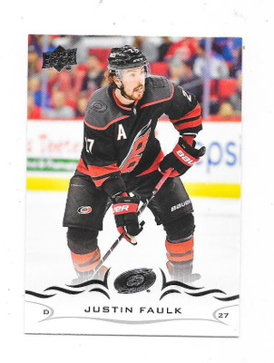 2018-19 Upper Deck #285 Justin Faulk , Carolina Hurricanes