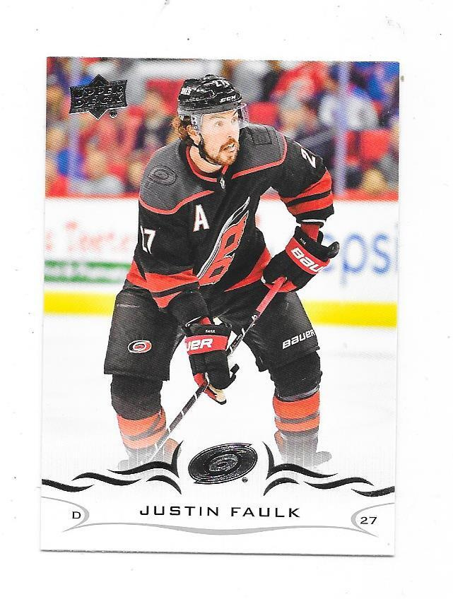 2018-19 Upper Deck #285 Justin Faulk , Carolina Hurricanes