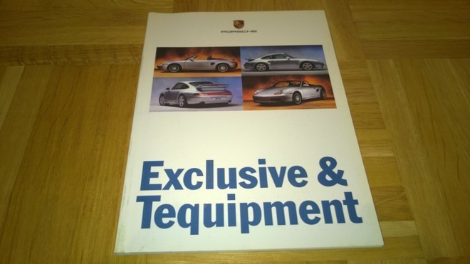 Esite Porsche 911 & Boxster lisävarusteet, 1996