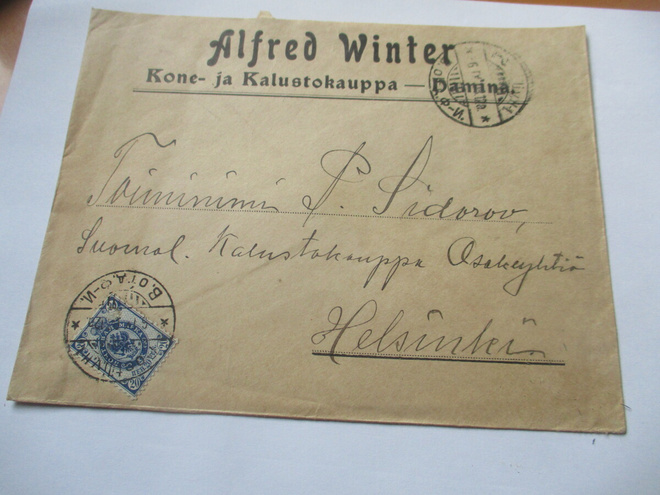 1908 Hamina Alfred Winter pv liikekuori