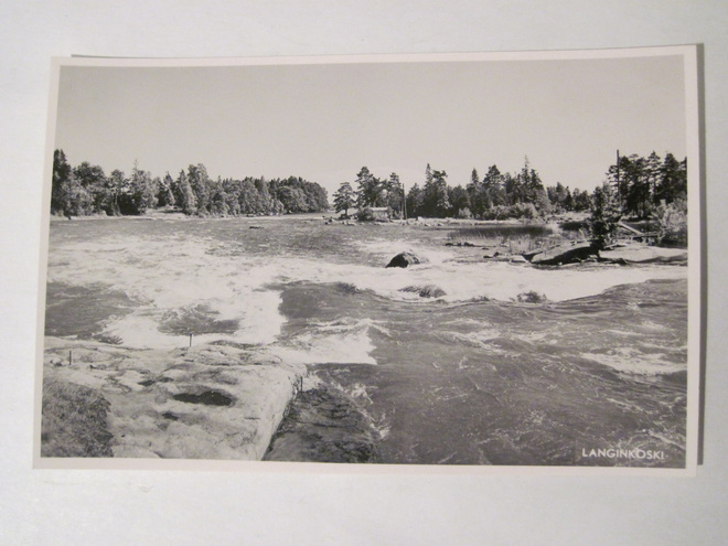 VANHA Postikortti Kotka Langinkosi 1950-l Alkup.Mallikappale
