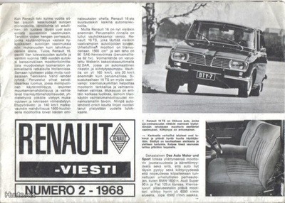 Renault-Viesti, 1968