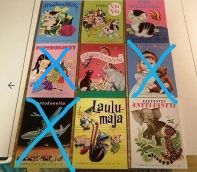 Tammen Kultaiset kirjat 6kpl UUSIA!