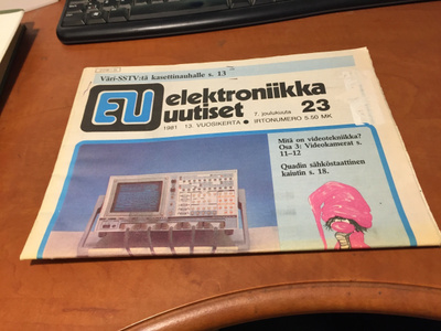 ELEKTRONIIKKA UUTISET 1981 HYVÄ