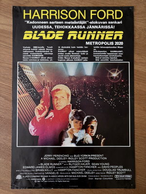 Blade Runner alkuperäinen suomalainen elokuvajuliste 1982