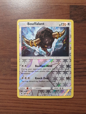Pokemon Bouffalant 108/147 Reverse holo