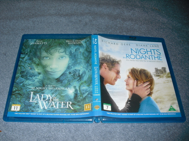 LADY IN THE WATER +  NIGHTS IN RODANTHE (BD, tuplaboksi)***