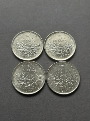 Ranska 5 Francs 1970-1973