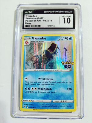 Gyarados Pokemon Go 022/078 Holo CGC 10