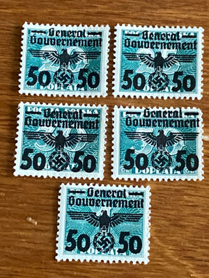 SAKSA GENERALCOUVERMENT 1940 YLEISMERKKI SARJA**