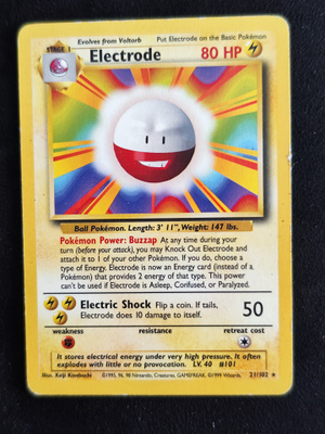Pokemon Electrode Base set 21/102