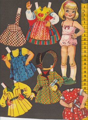 Paperinukke Britt-Louise 1950-luku