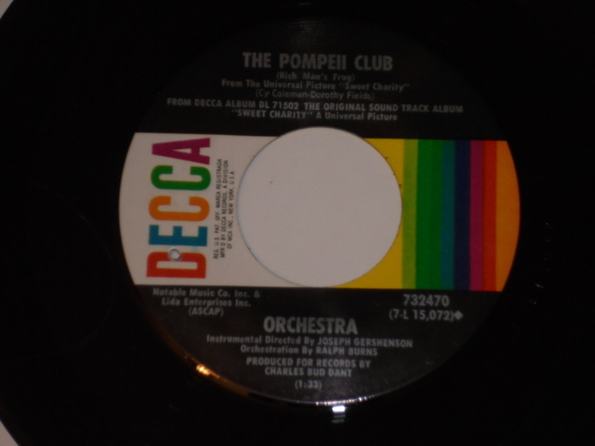 7" SAMMY DAVIS Jr -  Rhythm Of Life - single 1969  EX