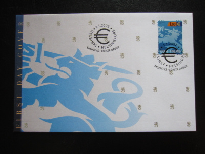 FDC 2002 1€ Suomen leijona