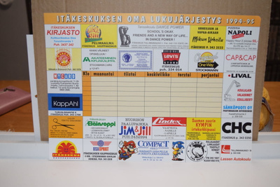 lukujärjestys Itäkesuksen oma lukujärjestys 1994-1995