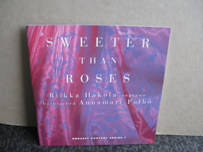 Riikka Hakola-Annamari Pölhö:Sweeter than roses  cd