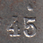 50 p 1945, ylimääräinen piste 5 yläpuolella - pikkukuva 2