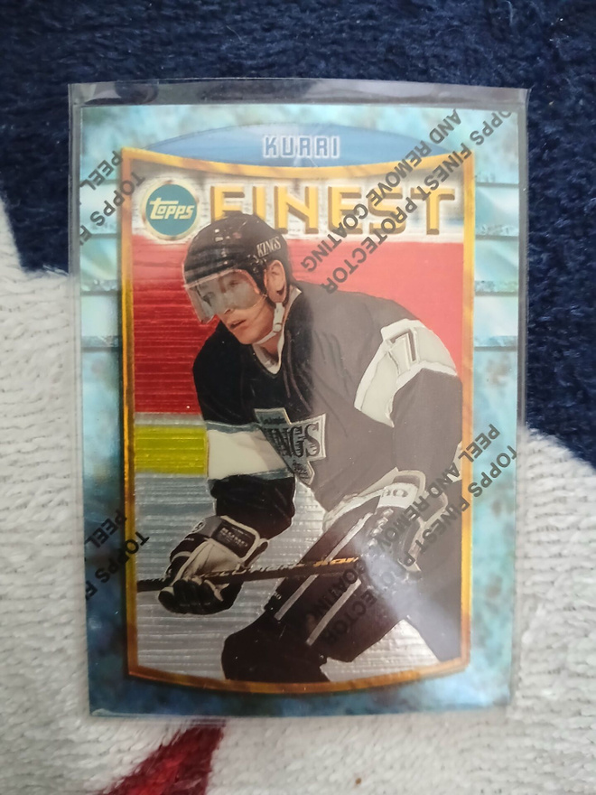 Jari Kurri - Topps Finest / Los Angeles Kings