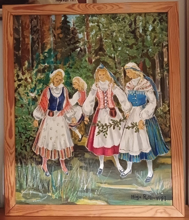 Taulu kansallispuvut Karkkila Kymenlaakso Häme Mun