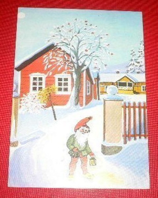 Joulupukki lyhdyn kanssa (K6)