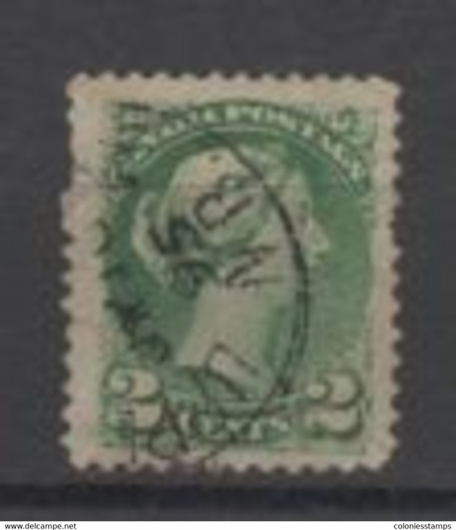 (SA0898) CANADA, 1872 (Queen Victoria, 2 c., green). Used