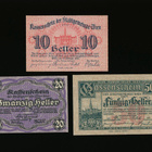 Itävalta Notgeld 10, 20, 50 Heller, Wien 1920 - pikkukuva 1