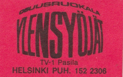 Helsinki, YLENSYÖJÄT Osuusruokala  TV - 1 Pasila   b528
