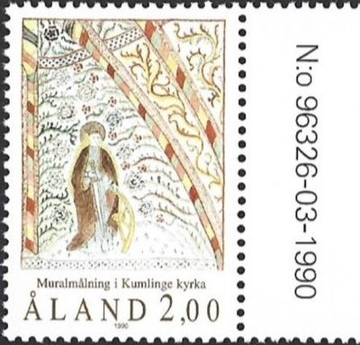Ål 1990 Seinämaalaus 1,70 mk välilöpari numero ** LaPe 043