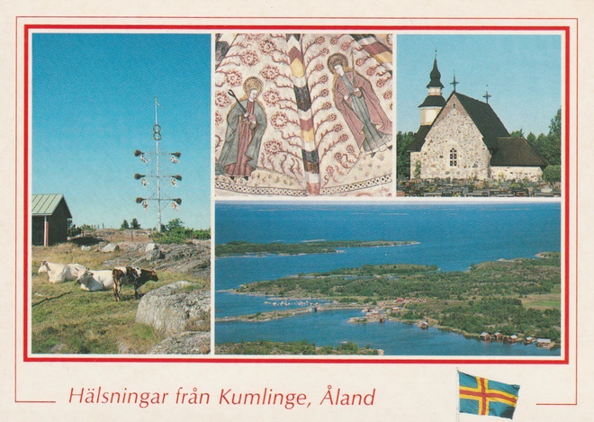 KIRKKOKORTTI - ÅLAND - KUMLINGEN KIRKKO - 8/1