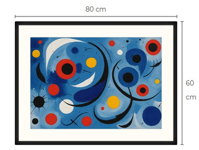 Uusi abstrakti art print taulu 60 cm x 80 cm