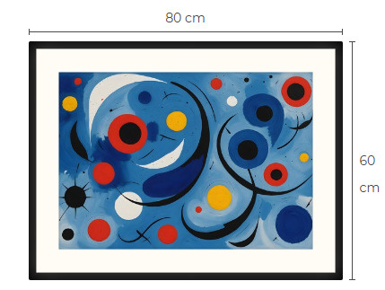 Uusi abstrakti art print taulu 60 cm x 80 cm