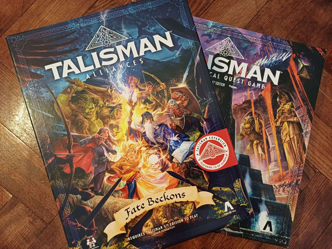 Talisman-lautapeli ja Alliances-lisäosa (uusin 5. edition)