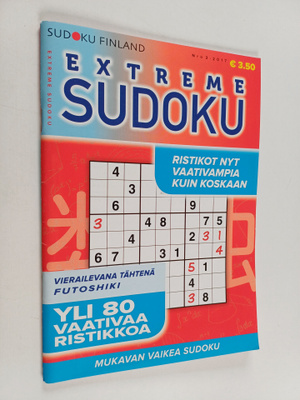 Extreme sudoku 3/2017