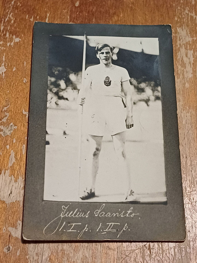 Julius Saaristo Olympia 1912 keihäänheitto