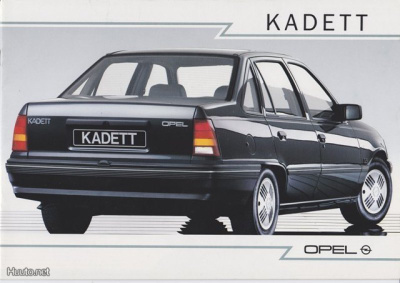 Opel Kadett sedan -esite, 1986