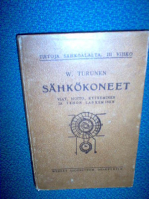 W.  Turunen : SÄHKÖKONEET (  2 p. 1920 )